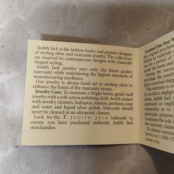 Judith Jack Ring Marcasite Silver Gold with Gem Size 7 - Picture 13 of 16